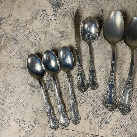Panama Silver Vintage Lot Of 23 Pieces Flatware Spoons Forks And Knives - Picture 5 of 12